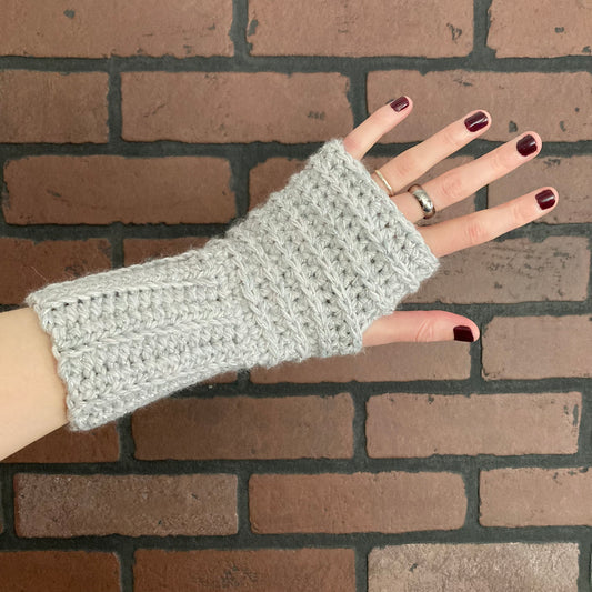 Fingerless Gloves (Silver)