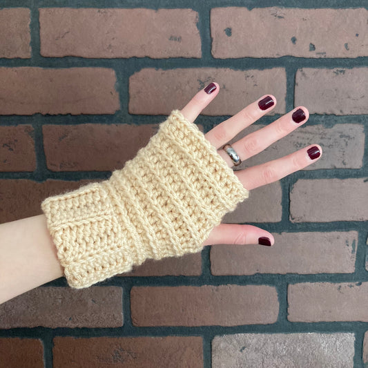 Fingerless Gloves (Cream)